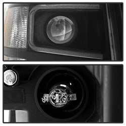 xTune Chevrolet Silverado 1500/Silverado 2500 HD/Silverado 3500 HD 07-13 Light Tube Style XTune Projector Headlights Black