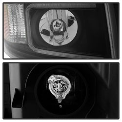 xTune Chevrolet Silverado 1500/Silverado 2500 HD/Silverado 3500 HD 07-13 Light Tube Style XTune Projector Headlights Black