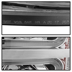 xTune Chevrolet Silverado 1500/Silverado 2500 HD/Silverado 3500 HD 07-13 Light Tube Style XTune Halo Projector Headlights Chrome