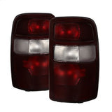 Akkon Chevrolet Suburban 1500/Suburban 2500/Tahoe/Yukon 00-06 OEM Style XTune Tail Lights w/Black Rim Red Smoked