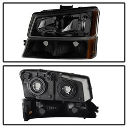xTune Chevrolet Silverado 1500/Silverado 1500 Classic/Silverado 1500 HD/Silverado 1500 HD Classic/Silverado 2500/Silverado 2500 HD/Silverado 3500 03-06 Black Smoke XTune Crystal Headlights/Bumper Lights