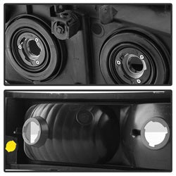xTune Chevrolet Silverado 1500/Silverado 1500 Classic/Silverado 1500 HD/Silverado 1500 HD Classic/Silverado 2500/Silverado 2500 HD/Silverado 3500 03-06 Black Smoke XTune Crystal Headlights/Bumper Lights