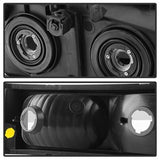 xTune Chevrolet Silverado 1500/Silverado 1500 Classic/Silverado 1500 HD/Silverado 1500 HD Classic/Silverado 2500/Silverado 2500 HD/Silverado 3500 03-06 Black Smoke XTune Crystal Headlights/Bumper Lights