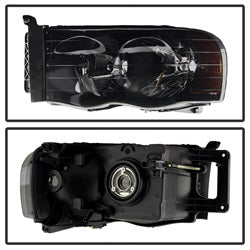 xTune Dodge Ram 1500/Ram 2500/Ram 3500 02-05 Amber/Black Smoke XTune Crystal Headlights