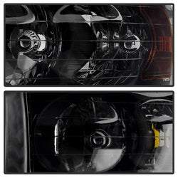 xTune Dodge Ram 1500/Ram 2500/Ram 3500 02-05 Amber/Black Smoke XTune Crystal Headlights