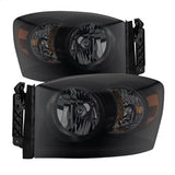 xTune Dodge Ram 1500/Ram 2500/Ram 3500 06-08 Amber/Black Smoke XTune Crystal Headlights