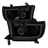 xTune Toyota Sequoia/Tundra 08-13 Black Smoke XTune LED Light Bar Projector Headlights