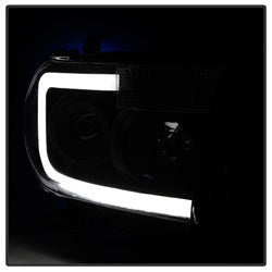 xTune Toyota Sequoia/Tundra 08-13 Black Smoke XTune LED Light Bar Projector Headlights