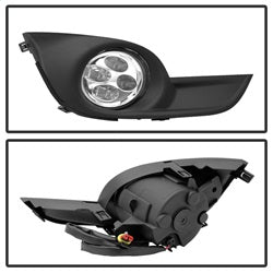 Spyder Nissan Altima 13-15 w/Switch Daytime DRL LED Running Fog Lights Clear