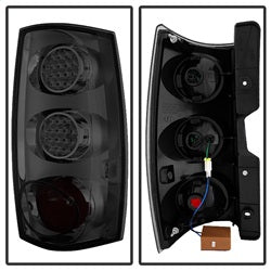 Akkon Chevrolet Suburban 1500/Suburban 2500/Tahoe/Yukon/Yukon XL 1500/Yukon XL 2500 07-14 Black Housing XTune LED Tail Lights Smoked Lens
