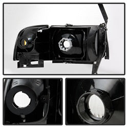 Akkon Dodge Ram 1500/Ram 2500/Ram 3500 94-01 w/Corner Lights XTune Headlights Chrome