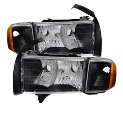 Akkon Dodge Ram 1500 99-01 OEM XTune Headlights Black