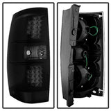 Akkon Chevrolet Suburban 1500/Suburban 2500/Tahoe/Yukon/Yukon XL 1500/Yukon XL 2500 07-14 Black Smoked XTune LED Tail Lights