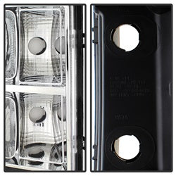 OE GMC Sierra 1500/Sierra 2500 HD/Sierra 3500 HD 07-13 Chrome Crystal OE Headlights