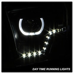 Akkon Dodge Ram 1500/Ram 2500/Ram 3500/1500/2500/3500 09-10 LED XTune Halo Projector Headlights Black