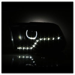 Akkon Dodge Ram 1500/Ram 2500/Ram 3500/1500/2500/3500 09-10 LED XTune Halo Projector Headlights Black