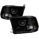 Akkon Dodge Ram 1500/Ram 2500/Ram 3500/1500/2500/3500 09-10 LED XTune Halo Projector Headlights Black Smoke