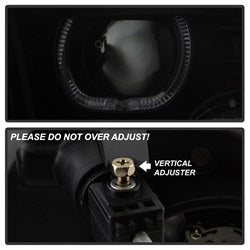 Akkon Dodge Ram 1500/Ram 2500/Ram 3500/1500/2500/3500 09-10 LED XTune Halo Projector Headlights Black Smoke