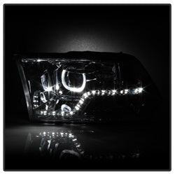 Akkon Dodge Ram 1500/Ram 2500/Ram 3500/1500/2500/3500 09-10 LED XTune Halo Projector Headlights Chrome