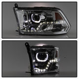 Akkon Dodge Ram 1500/Ram 2500/Ram 3500/1500/2500/3500 09-10 LED XTune Halo Projector Headlights Chrome