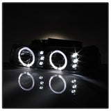 xTune Chevrolet Silverado 1500/Silverado 1500 HD/Silverado 2500/Silverado 2500 HD/Silverado 3500/Suburban 1500/Suburban 2500/Tahoe 99-02 4 pc. XTune Halo Projector Headlights LED w/Bumper Lights