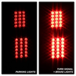 Akkon Chevrolet Avalanche 1500/Avalanche 2500 02-06 Black Smoke XTune LED Tail Lights