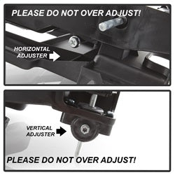 xTune Chevrolet C1500 Suburban/C2500 Suburban/K1500 Suburban/K2500 Suburban/C1500 Pickup/C2500 Pickup/C3500 Pickup/K1500/K1500 Pickup/K2500 Pickup/K3500 Pickup/Yukon 94-98 8 pc. XTune Headlights Black w/Corner And Parking Lights