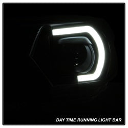 Akkon Toyota Tacoma 12-15 Black XTune DRL Light Bar Projector Headlights