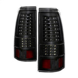 Akkon Chevrolet Silverado 1500/Silverado 1500 Classic/Silverado 1500 HD/Silverado 1500 HD Classic/Silverado 2500/Silverado 2500 HD/Silverado 2500 HD Classic/Silverado 3500/Silverado 3500 Classic 03-06 Black XTune LED Tail Lights