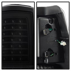 Akkon Chevrolet Silverado 1500/Silverado 1500 Classic/Silverado 1500 HD/Silverado 1500 HD Classic/Silverado 2500/Silverado 2500 HD/Silverado 2500 HD Classic/Silverado 3500/Silverado 3500 Classic 03-06 Black XTune LED Tail Lights