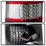 Akkon Chevy Silverado 1500 2500HD 03-06 /3500 04-06 (Not Fit Stepside) / and 2007 Silverado Classic C Shape LED Tail Lights - Red Clear