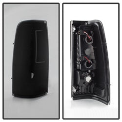 xTune Chevy Silverado 1500/2500/3500 99-02 / GMC Sierra 1500/2500/3500 99-06 and 2007 Sierra Classic  Version 2 LED Tail Lights - Black Smoke