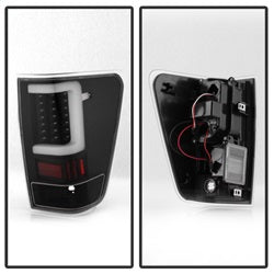 xTune Nissan Titan 04-15 Black XTune Light Bar LED Tail Lights