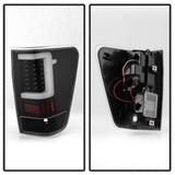 xTune Nissan Titan 04-15 Black XTune Light Bar LED Tail Lights