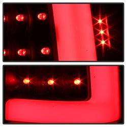 xTune Chevy Silverado 1500/2500/3500 99-02 / GMC Sierra 1500/2500/3500 99-06 and 2007 Sierra Classic  Version 3 Tail Lights - Light Bar LED - Black