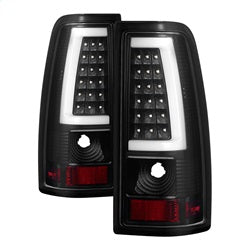 xTune Chevy Silverado 1500/2500/3500 99-02 / GMC Sierra 1500/2500/3500 99-06 and 2007 Sierra Classic  Version 3 Tail Lights - Light Bar LED - Black