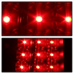 xTune Chevrolet Silverado 1500/Silverado 1500 Classic/Silverado 1500 HD/Silverado 1500 HD Classic/Silverado 2500/Silverado 2500 HD/Silverado 2500 HD Classic/Silverado 3500/Silverado 3500 Classic 03-06 C-Shape XTune LED Tail Lights Black Smoke