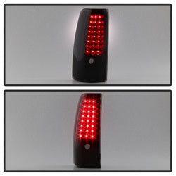 xTune Chevrolet Silverado 1500/Silverado 1500 Classic/Silverado 1500 HD/Silverado 1500 HD Classic/Silverado 2500/Silverado 2500 HD/Silverado 2500 HD Classic/Silverado 3500/Silverado 3500 Classic 03-06 C-Shape XTune LED Tail Lights Black Smoke