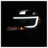 Akkon Chevrolet Colorado 15-17 Halogen Models Only XTune DRL Light Bar Projector Headlights Not Compatible w/Xenon/HID Model Black Smoked