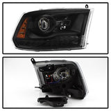 POE Ram 1500/2500/3500 13-18 Models w/Factory Projector LED Style Only XTune Projector Headlights Black