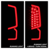 Akkon Toyota Tundra 14-18 Black Smoked XTune Light Bar LED Tail Lights