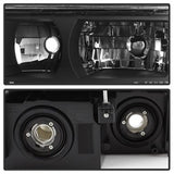 OE Chevrolet Avalanche 1500/Avalanche 2500 02-06 OEM XTune Headlights w/Bumper Lights Black