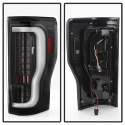 xTune Ford F-250 Super Duty 17-18 Black XTune LED Tail Lights Does Not Fit Factory LED Model