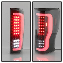 xTune Ford F-250 Super Duty 17-18 Black XTune LED Tail Lights Does Not Fit Factory LED Model
