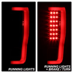 xTune Ford F-250 Super Duty 17-18 Black Smoke XTune LED Tail Lights Does Not Fit Factory LED Model