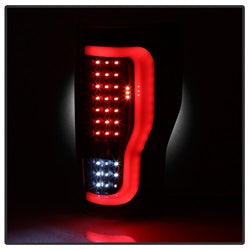 xTune Ford F-250 Super Duty 17-18 Black Smoke XTune LED Tail Lights Does Not Fit Factory LED Model