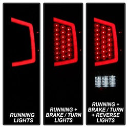 Akkon Toyota Tacoma 16-19 Black XTune Light Bar LED Tail Lights