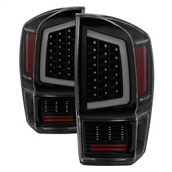 Akkon Toyota Tacoma 16-19 Black Smoked XTune Light Bar LED Tail Lights