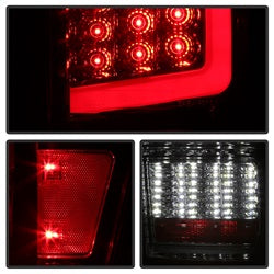 Akkon Toyota Tacoma 16-19 Red/Clear XTune Light Bar LED Tail Lights