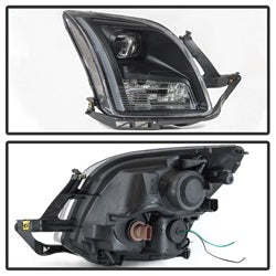 Akkon Ford Fusion 06-09 Black Light Bar DRL Projector Headlights